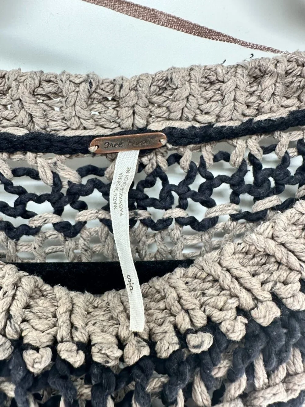 Free People pointelle sweater size small